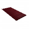 Металлочерепица квинта плюс Satin Мatt RAL 3005 красное вино 0,5